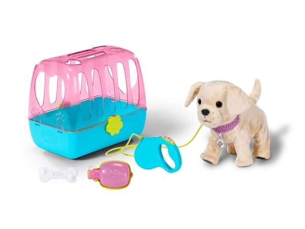 BABY born My Dog Lucky with Box, Dukke kjæledyr, 3 år, Batterier kreves
