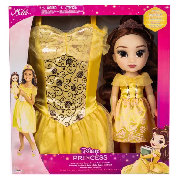 Jakks Pacific Disney Skönheten Och Odjuret Belle-docka + Dräkt 38 Cm