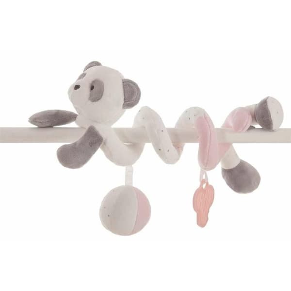 Aktiviteettispiraali Pandakarhu Pinkki 25 cm