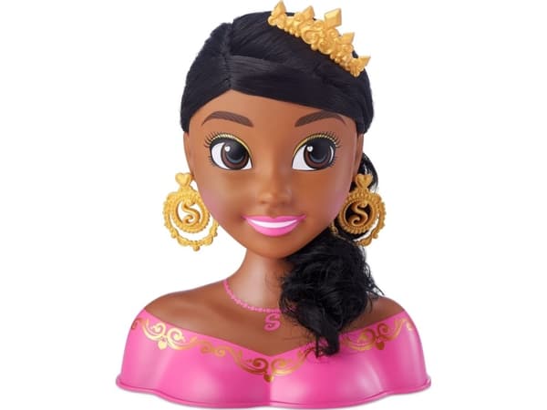 Sparkle Girlz SPARKLE GIRLZ styling head, dark haired doll, 100499