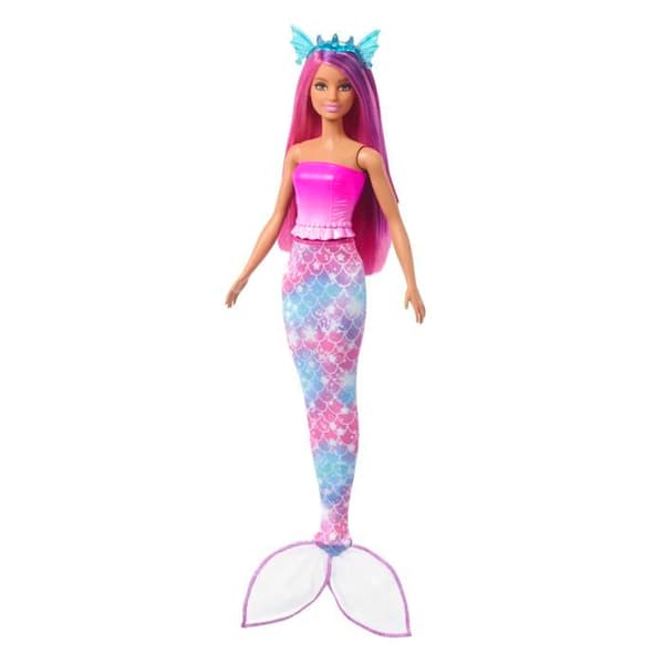 Barbie Set Docka Det Var En Gång Förvandlingsbar Till Sjöjungfru Eller Kunglig, Baby Drak Och Enhörning, Från 3 År, HLC28