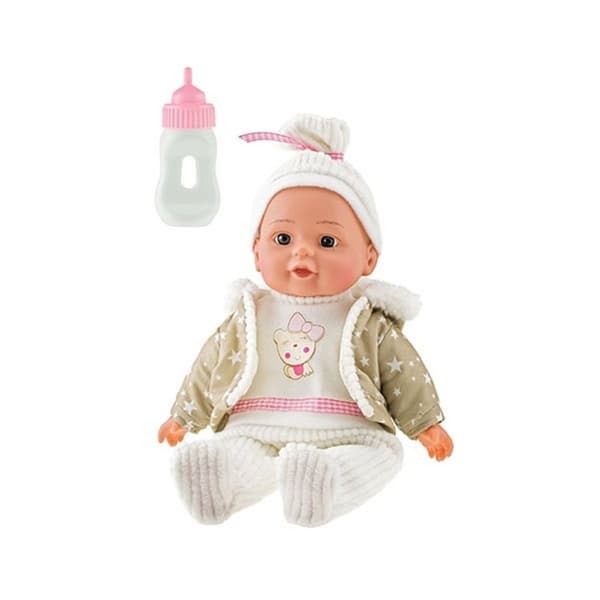 Beau Baby Doll 32 cm + vinteroutfit og flaske