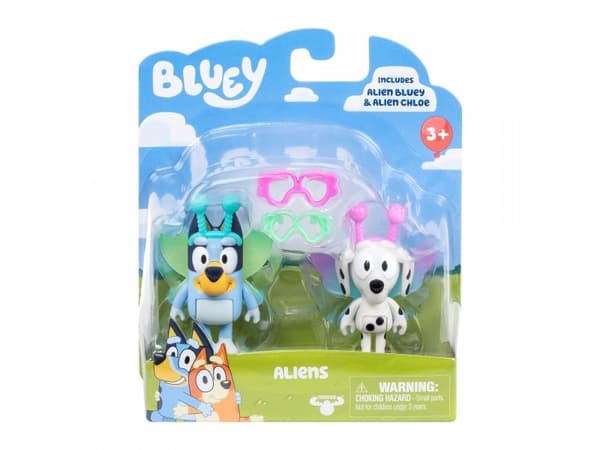 Bluey S10 Figure 2Pk Aliens Chloe