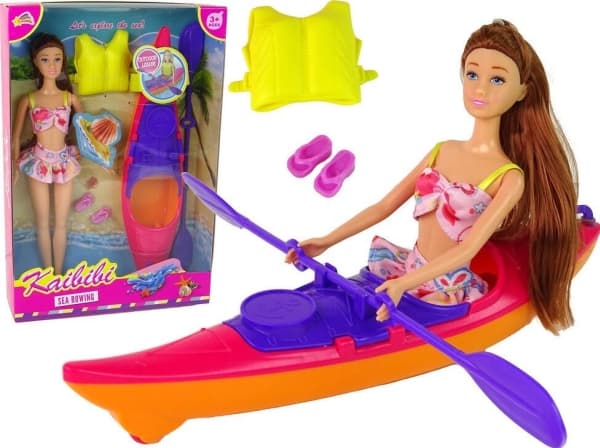 LeanToys Dukketilbehør Kajakk Rosa