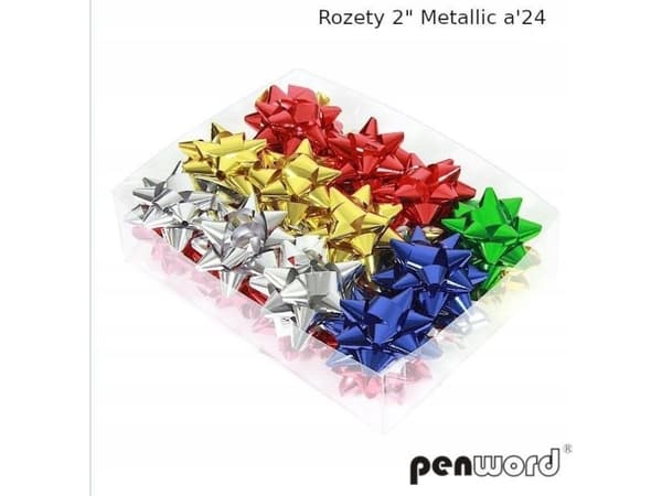 Party Deco Rozety metallic (24szt)