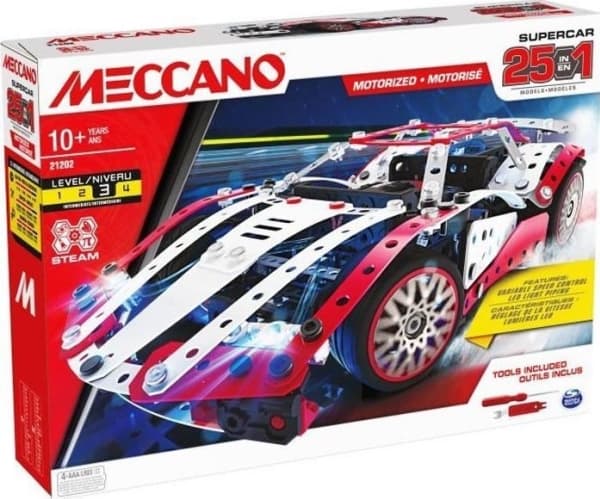 Meccano MECCANO constructor Multi 25 Model Supercar, 6062054