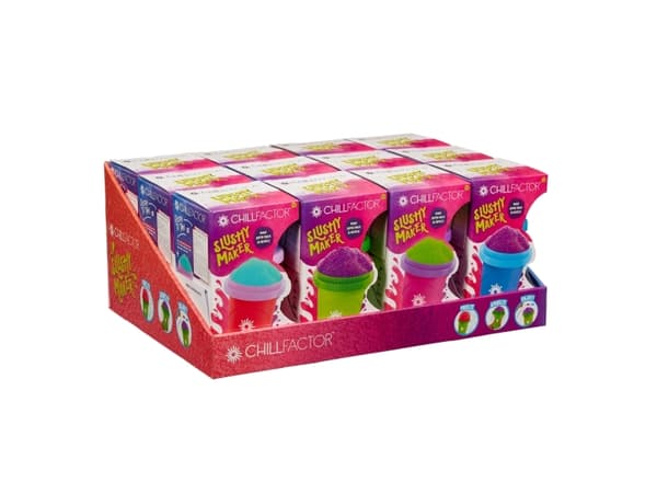 CHILLFACTOR FRUITASTIC SLUSHY MAKER ASS CDU - assorted