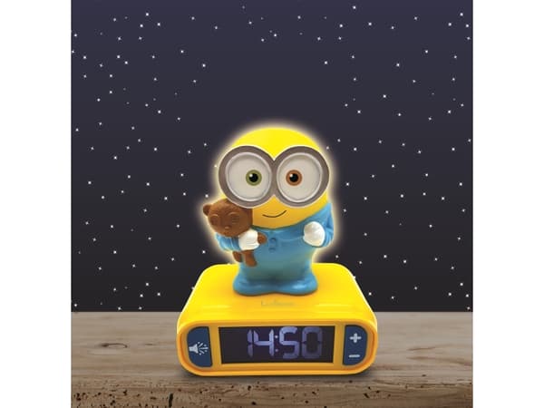 The Minions Night Light Alarm Clock with Sounds