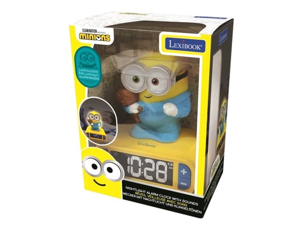 The Minions Night Light Alarm Clock with Sounds