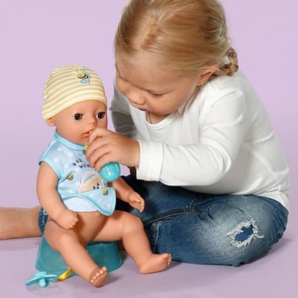 Docka - ZAPF CREATION - Baby born Lukas 36 cm - 7 funktioner - Blå - 12 månader och uppåt