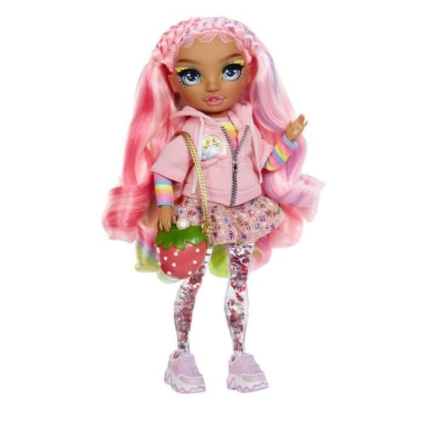 Rainbow High - Sparkle &amp; Shine - 27cm modedocka - Rosa - Ben med glittervätska - Från 4 år