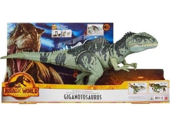 Jurassic World STRIKE ''N ROAR GIANT DINO, 4 År, Grön, Plast
