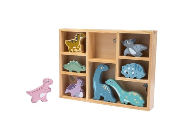 Kinder and Kids Dinosaurus puulaatikossa (8 kpl)