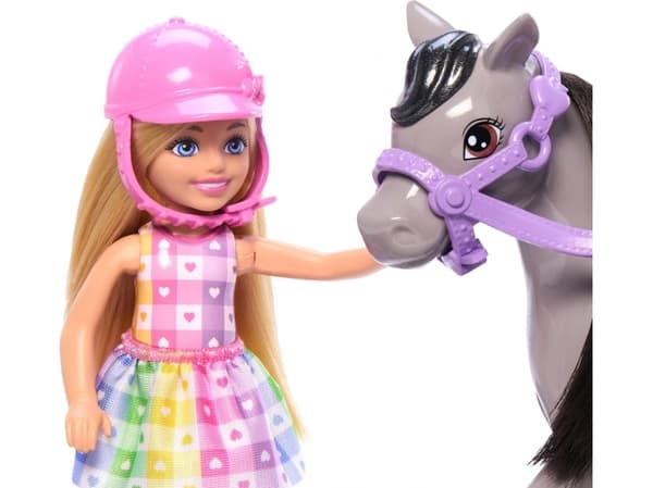 Barbie Mattel Chelsea dukke + ponni HTK29