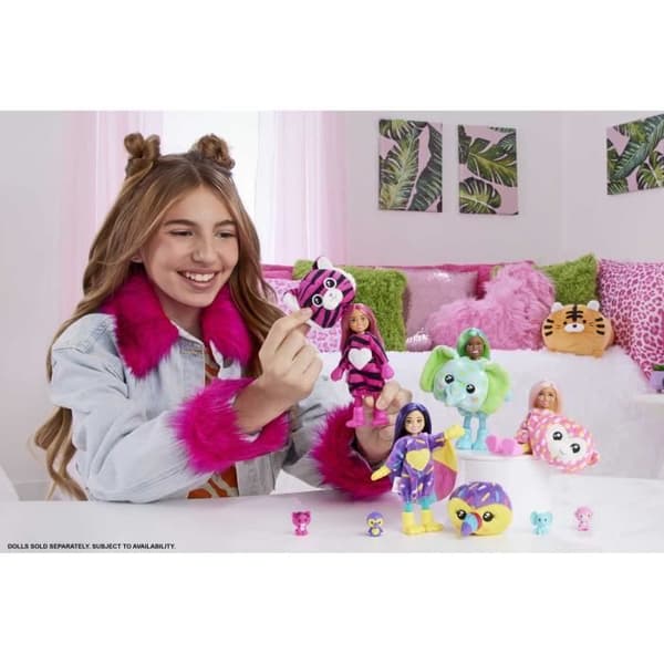 Modedocka - Barbie - Chelsea Cutie Reveal Jungle Series - Elefantdräkt - 7 överraskningar - Blandat