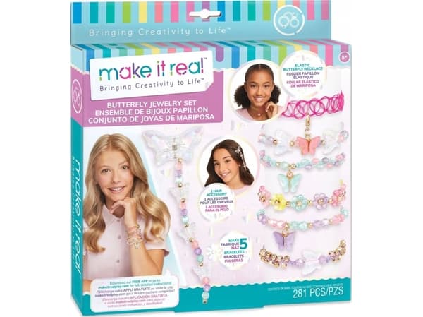 Make it real MAKE IT REAL Biżuteria Butterfly Jewelry, zestaw kreatywny