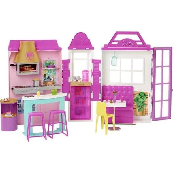 Barbies restaurang - MATTEL - Barbies restaurang - Roligt spel - Rosa - Barbie Dreamtopia