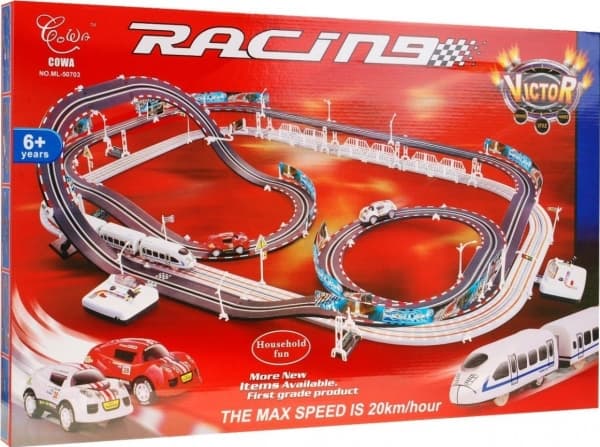 Ramiz Race Track 2-i-1 elektrisk tog
