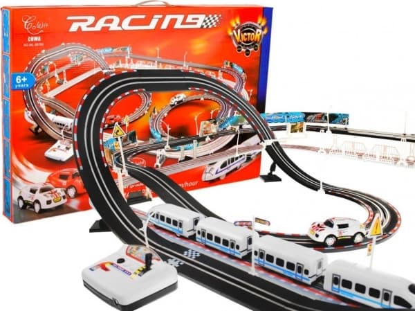 Ramiz Race Track 2-i-1 elektrisk tog
