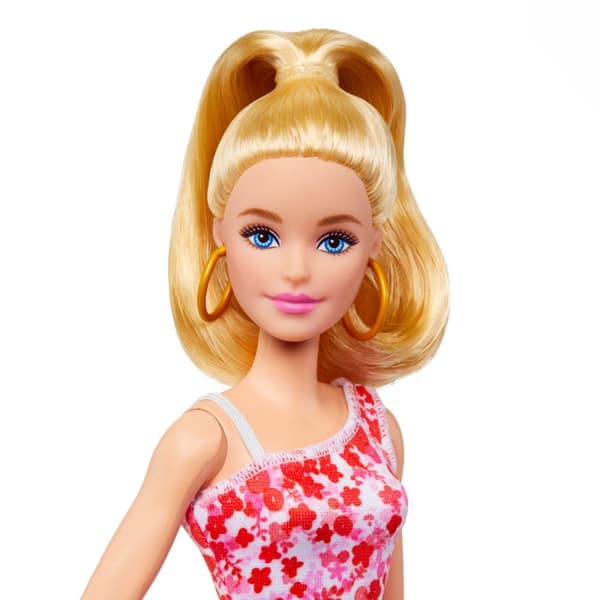 Barbie Fashionista Doll - Pink Floral Dress