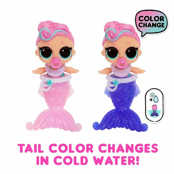 Babydocka med tillbehör Rainbow High LOL Surprise - Baby Mermaids