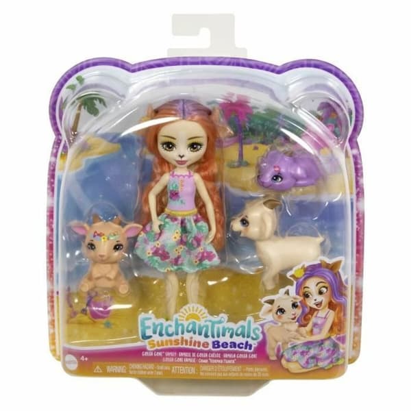 Babydocka med tillbehör Enchantimals Golita Goat Family