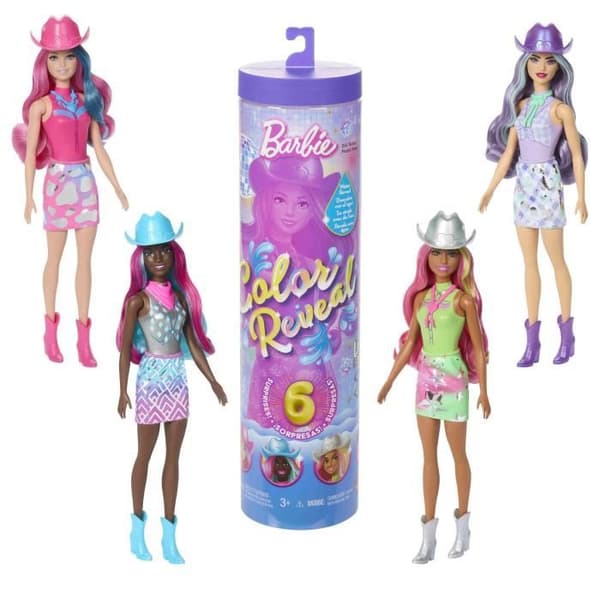 Barbie-Docka Barbie Color Reveal-Disko Country Star 6 Överraskningar - 3 år+- JCP01