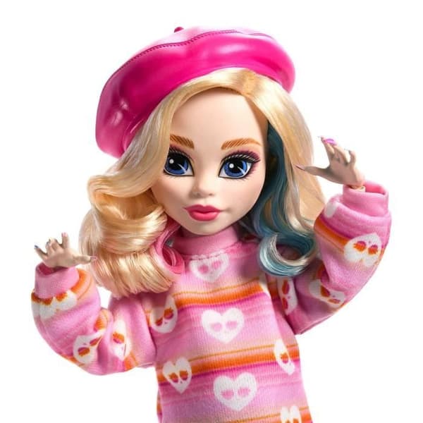Monster High-Enid Sinclair-Docka i rosa kläder med tillbehör - Monster High - HXJ05