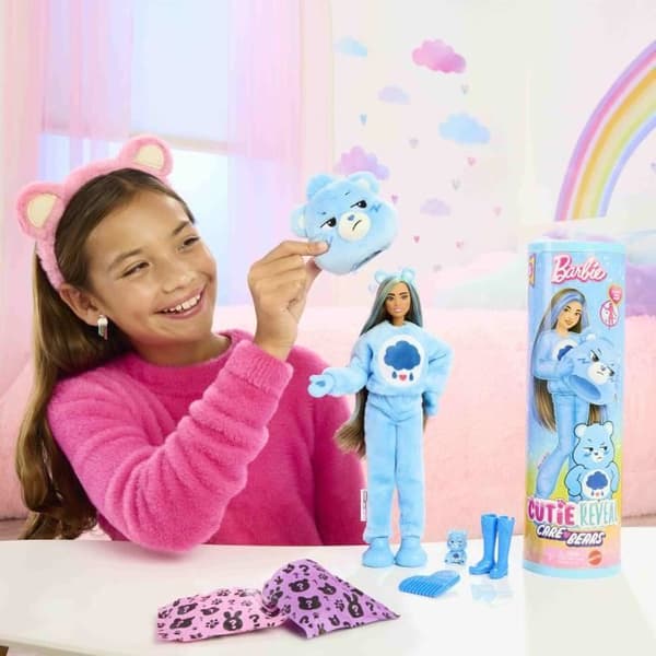 Poupé Barbie Cutie Reveal Bisounours Touronchon Blå - 3 år +- JCN96