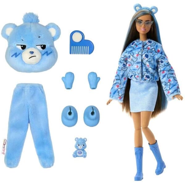 Poupé Barbie Cutie Reveal Bisounours Touronchon Blå - 3 år +- JCN96