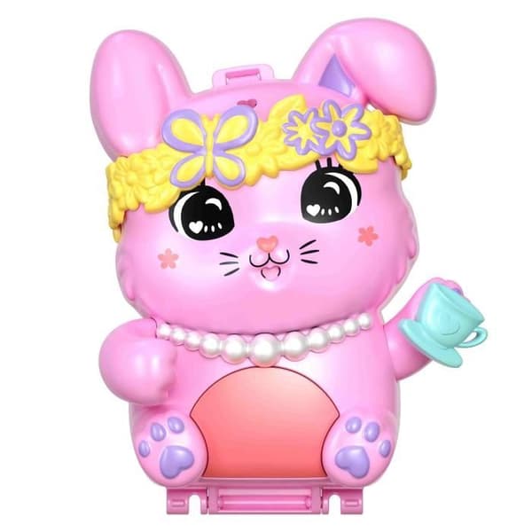 Polly Pocket-Coffert Trädgård Kanin teetid -Reseleksak - 4 år+- JCR40