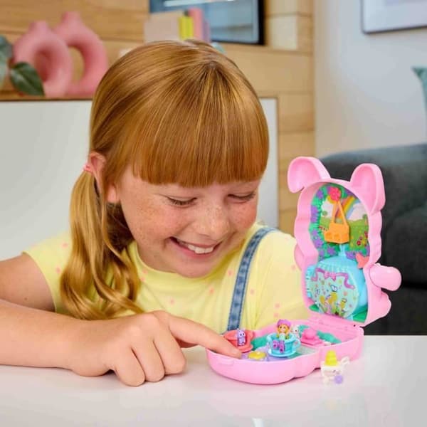 Polly Pocket-Coffert Trädgård Kanin teetid -Reseleksak - 4 år+- JCR40