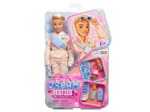 Barbie DREAM BESTIES KEN-docka, Modedocka, Pojke, 4 År, Flicka, 268 mm, 170 g