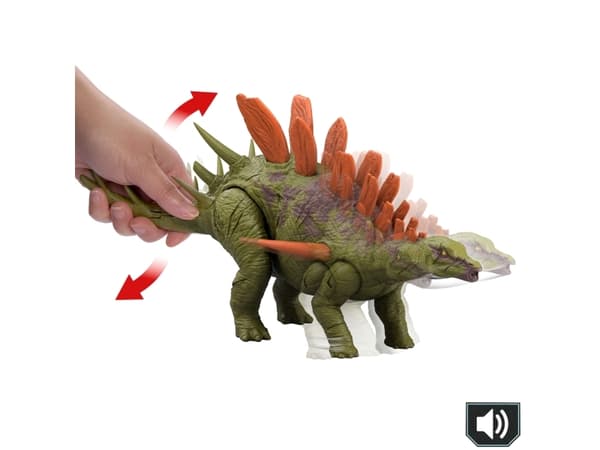 Jurassic World WILD ROAR Kentrosaurus, 4 år, Flerfarget