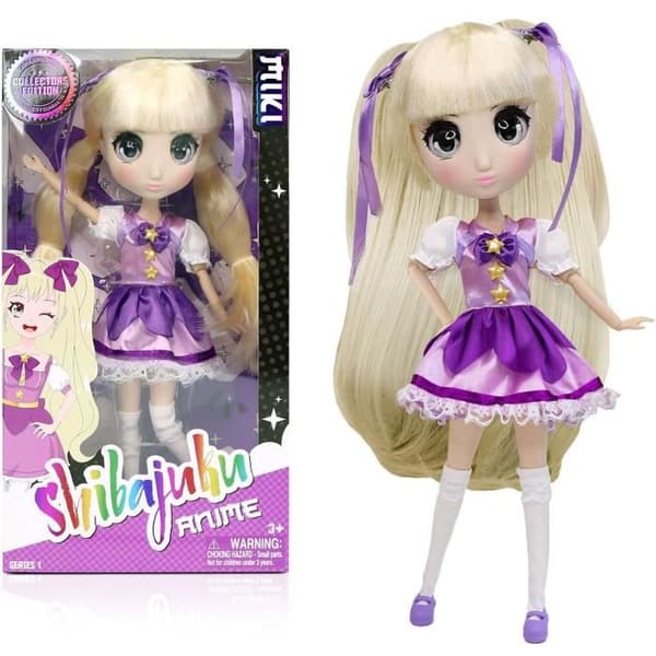 Stor Kawai Doll Japan Style 30 cm - Miki Doll - BANDAI - Officiell Shibajuku Anime License