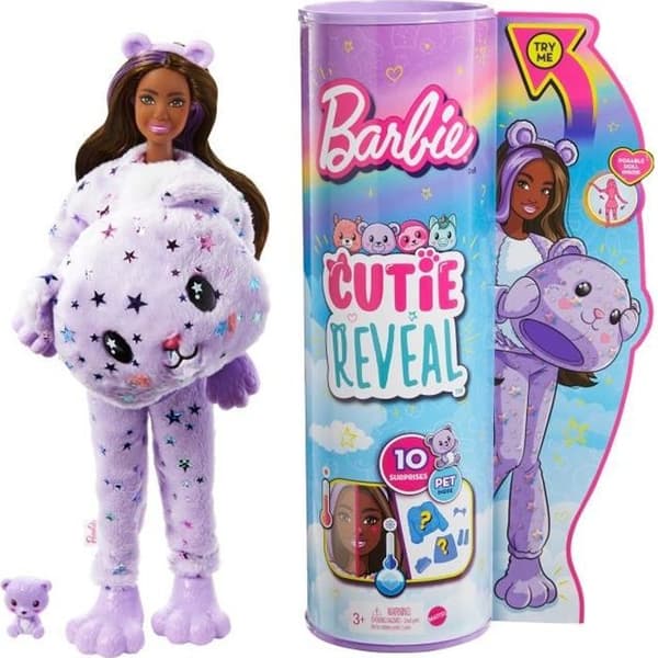 Barbie - Barbie Cutie Reveal Bear - Docka - 3 år och +