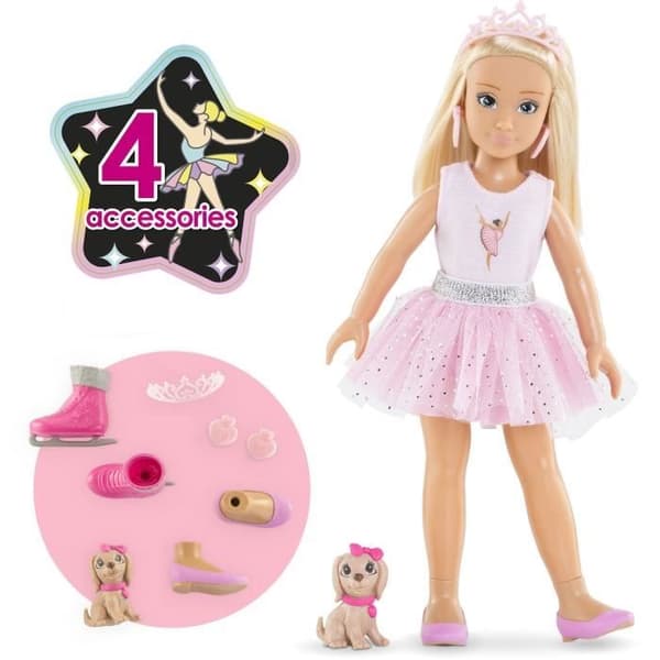 Modedocka - COROLLE - Valentine Ballerina - 28 cm - 4 accessoarer - från 4 år