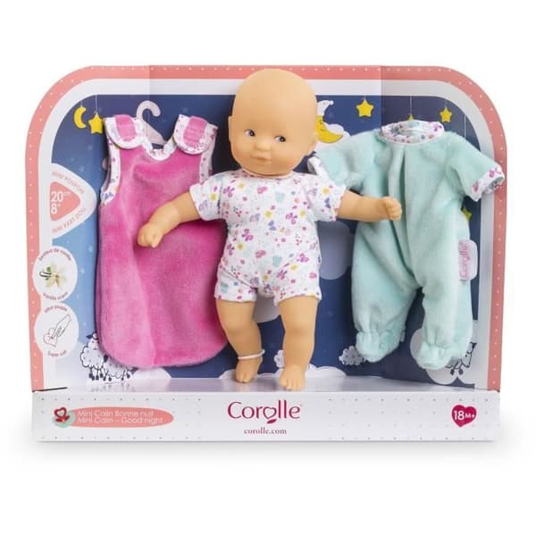 Babydocka - COROLLE - Mini Calin Bonne Nuit Papillons - 20 cm - 2 tillbehör - från 18 månader