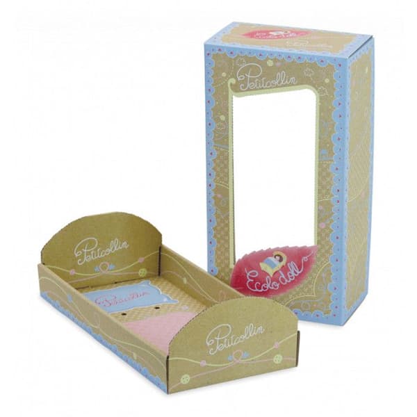 Ecolo Doll ekologisk docka - PETITCOLLIN - 28 cm - Blandad - Från 12 månader