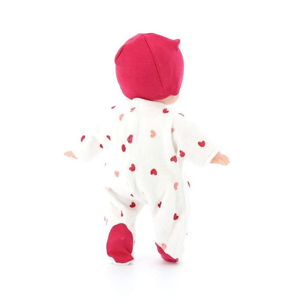 Petitcollin docka - Eden - 28cm - Blinkande blå ögon - Blont målat hår - Hjärta pyjamas