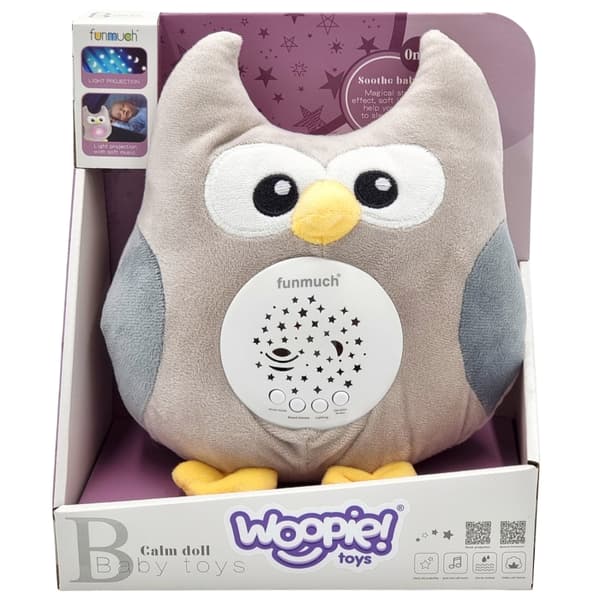 WOOPIE BABY 2in1 Sovelegetøj Projektor - 10 Vuggeviser - Ugle
