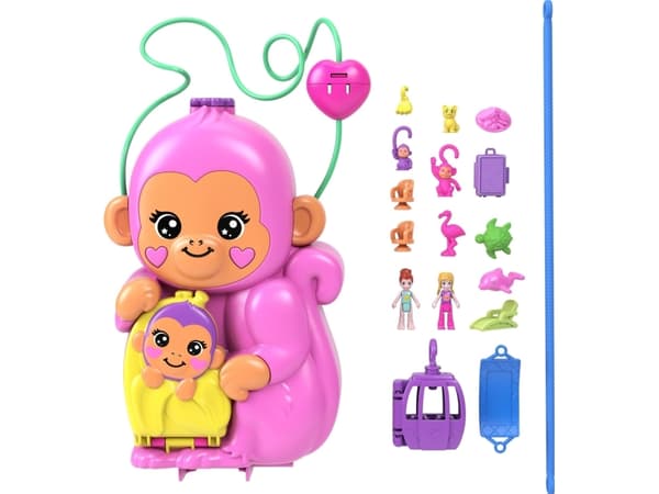 Mattel Polly Pocket Monkey Lekesett