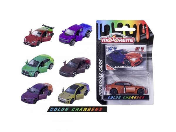 Majorette Pojazdy Color Change, 6 rodz.