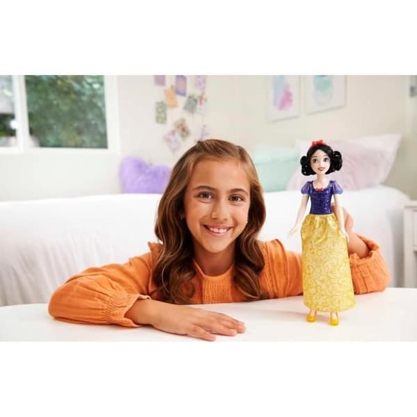 Snövit docka 29 cm, Mattel Disney Princess Doll dressing, tillbehör HLW08