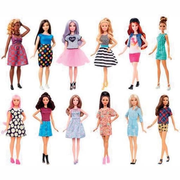 Barbie Fashionistas docka - MATTEL - Slumpmässig modell - För barn från 3 år och uppåt