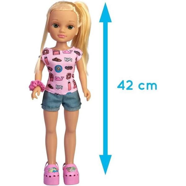 Rullskor - FAMOSA - Nancy - Rosa - Inkluderar klistermärken - Barn - Flicka