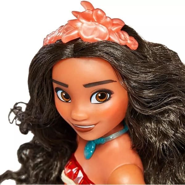 Prinsessdocka - Hasbro - Moana - 25 cm - Mörk hy - Svart hår med korall pannband