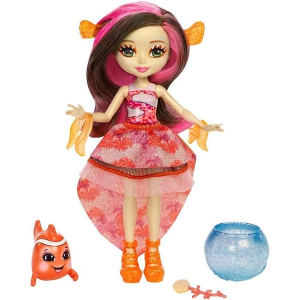 ENCHANTIMALS - Magic Hair &amp; Clownfish Mini-Doll