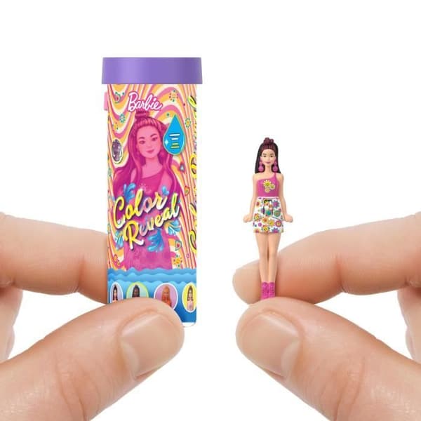 BARBIE Mini-BarbieLand Color Reveal Doll - 1,5" docka - Barbie - JCR08