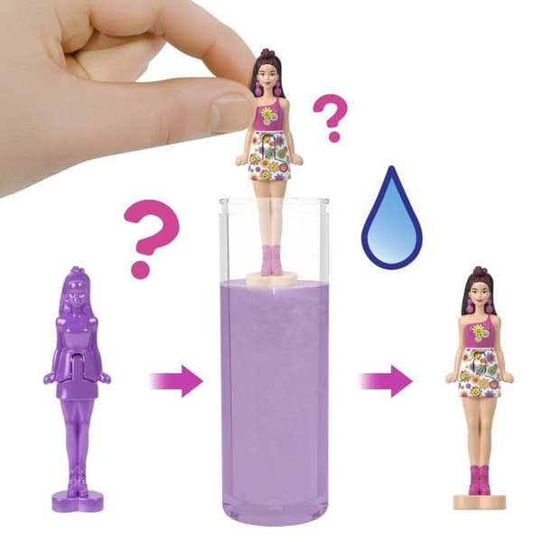BARBIE Mini-BarbieLand Color Reveal Doll - 1,5" docka - Barbie - JCR08